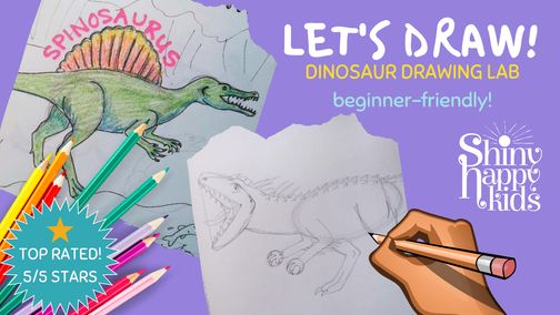 Junior Creators: Prehistoric Dinosaur Drawing Lab (Art Geology Paleontology)